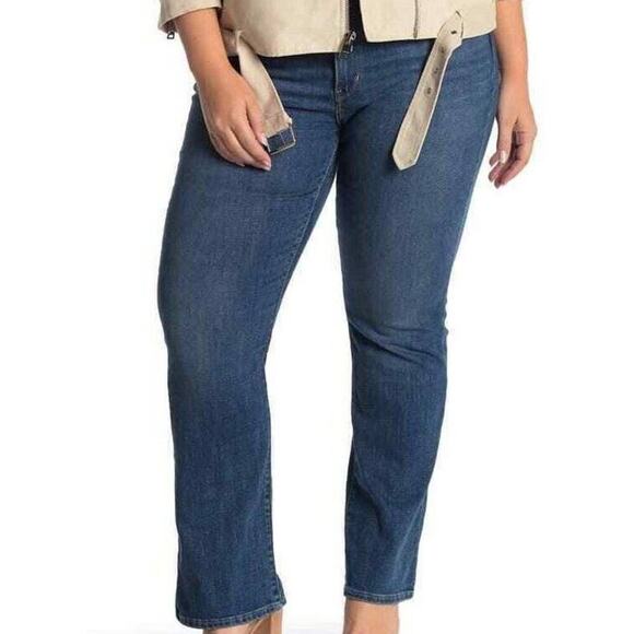 Levi's Sculpt Women's Classic Bootcut Jeans Blue Andromeda Plus Size 16 W33XL32 - Picture 1 of 10